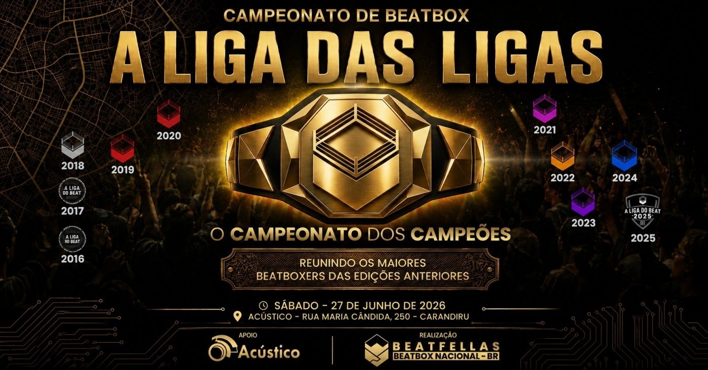 Banner do evento A Liga das Ligas 2026 - BeatFellas